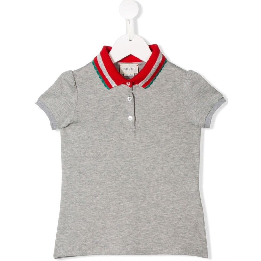NWT Gucci Kids' Guccy Print Polo Shirt Size 5